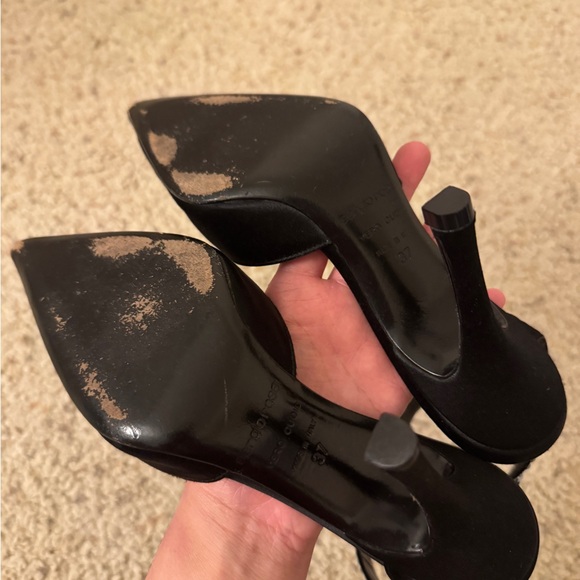 Elegant Sergio Rossi Swarovski Crystal Strap Pointed Pumps EU 37 - Picture 9 of 9